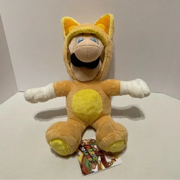 Nintendo Toys Super Mario Bros Kitsune Fox Luigi Stuffed Plush